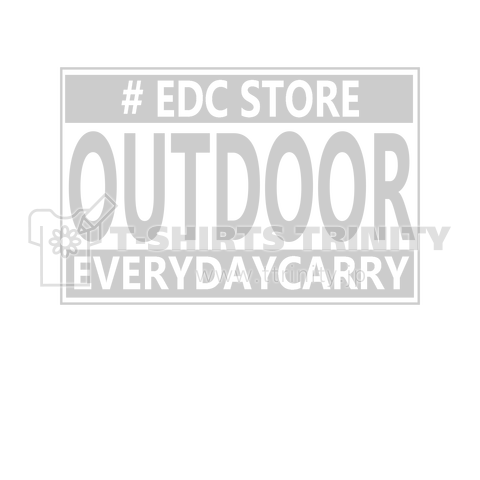 EDC store staff outdoor style white ver.