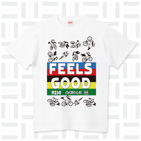 FEELS GOOD スーパーマンパンダ アルカンシェル ハイクオリティーTシャツ(5.6オンス)