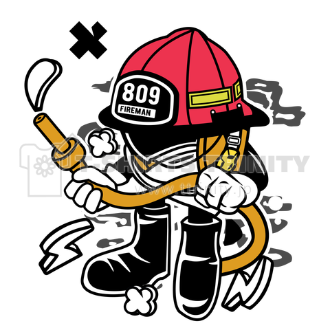 firefighter mascot character