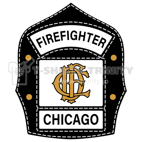 CFD : CHICAGO FIRE DEPT. Helmet Front