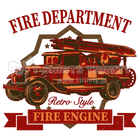 retro style fire engine 1