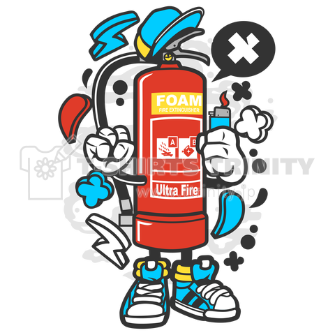 Fire Extinguisher Mascot