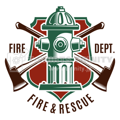 firefighter emblem - colorful labels 4 -