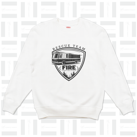 firefighter emblem - fire engine 3 -