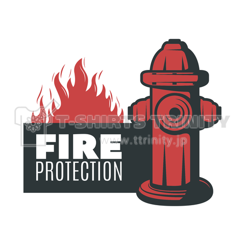 firefighter emblem -FIRE PROTECTION -