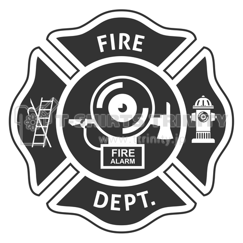 firefighter emblem - mc & alarm -