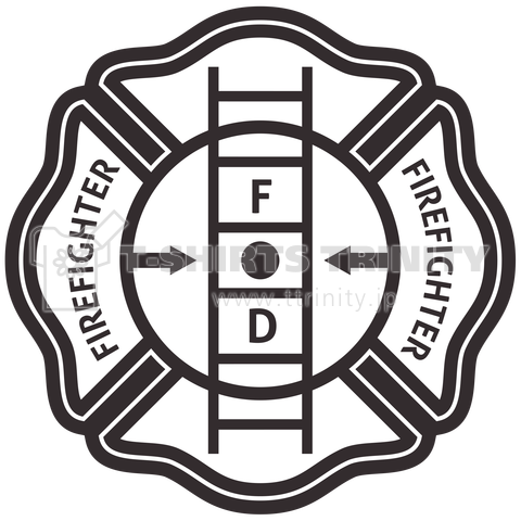 firefighter emblem - mc & ladder -