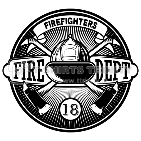 firefighter emblem - helmet 3 -