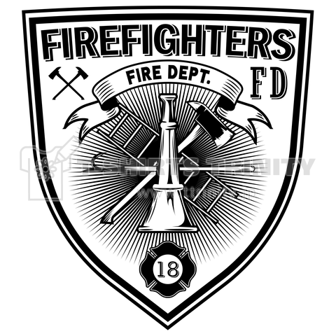 firefighter emblem - nozzle -