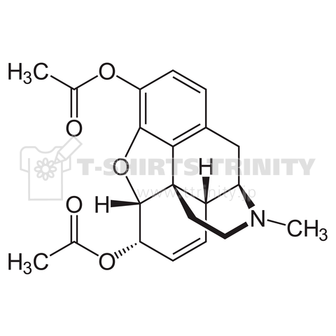 ヘロイン 化学構造式