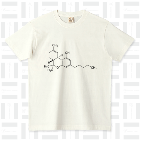 テトラヒドロカンナビノール(THC) 化学構造式