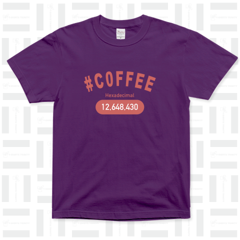 COFFEE Hexadecimal カレッジTシャツ