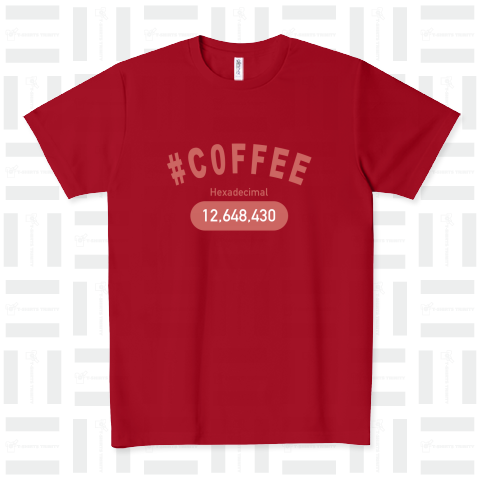 COFFEE Hexadecimal カレッジTシャツ