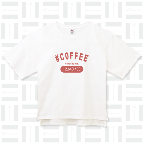 COFFEE Hexadecimal カレッジTシャツ