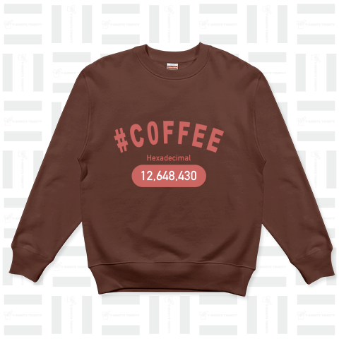 COFFEE Hexadecimal カレッジTシャツ