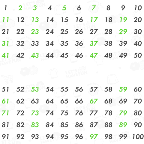 prime number(白)