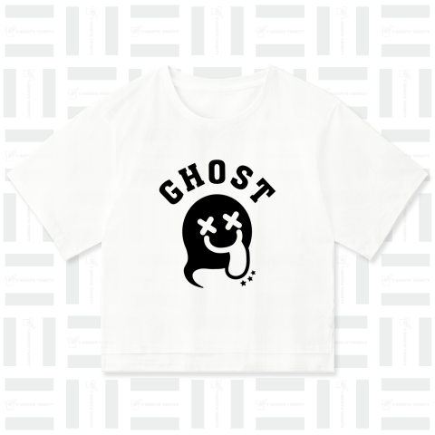 GHOST ゴースト POPおばけイラスト アーチロゴ