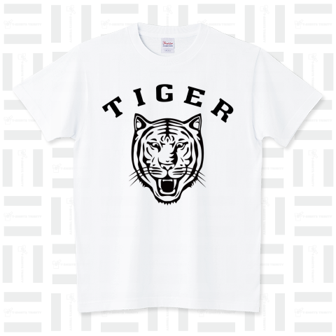 TIGER タイガー 虎 動物イラストカレッジロゴ アメカジ