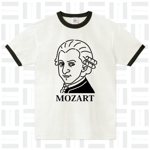 モーツアルト Mozart イラスト 音楽家 偉人アート モーツァルト