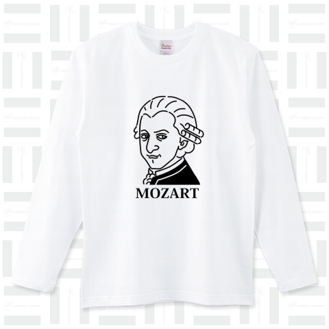 モーツアルト Mozart イラスト 音楽家 偉人アート モーツァルト ...