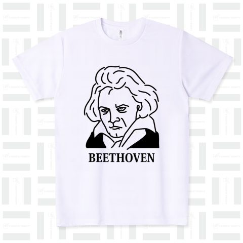 ベートーベン BEETHOVEN イラスト 音楽家 偉人アート ストリートファッション