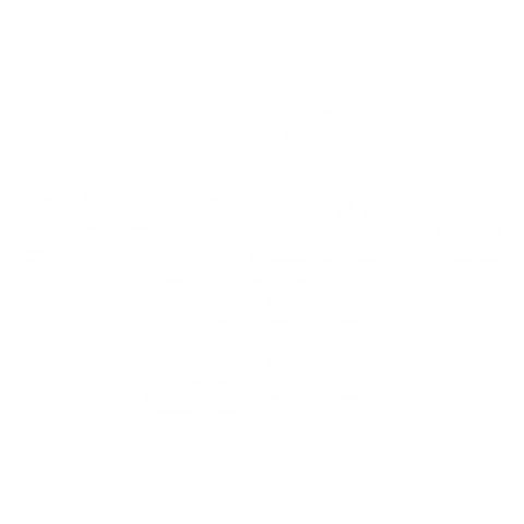 SYNCHRONICITY 白文字 濃色 /シンクロニシティ・ロック・rock・パンク・punk・ストリート・music・音楽・ギター・カワイイ・可愛い・シンプル・ロゴ・文字・デザインTシャツ