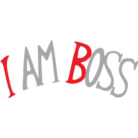 I Am Boss Tシャツ 文字 ロゴ かわいい カワイイ 可愛い イラスト デザイン ロゴ 女性 子供 シンプル デザイン デザインtシャツ通販 Tシャツトリニティ