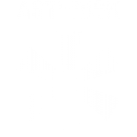 Asterisk アスタリスク White 濃色 記号 図形 模様 柄 円 女性 子供 アメカジ ロゴ 文字 イラスト デザイン マーク アメカジ シンプル デザインtシャツ デザインtシャツ通販 Tシャツトリニティ