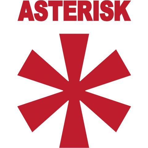 Asterisk アスタリスク Red 濃色 記号 図形 模様 柄 円 女性 子供 アメカジ ロゴ 文字 イラスト デザイン マーク アメカジ シンプル デザインtシャツ デザインtシャツ通販 Tシャツトリニティ