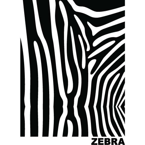 Zebra ゼブラ柄 模様 動物 アニマル シマウマ ペット Pet Zoo デザイン ポップアート Popart 絵 パンク ロック 可愛い 女性 子供 イラスト シンプル デザインtシャツ デザインtシャツ通販 Tシャツトリニティ