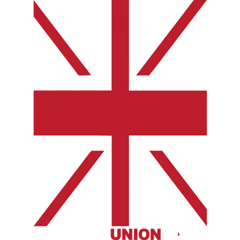 UNION JACK 濃色 /ユニオンジャック・国旗・イギリス・UK・ロック・ROCK・パンク・PUNK・ART・バンド・かわいい・カワイイ・可愛い・イラスト・カラフル・ロゴ・デザインTシャツ
