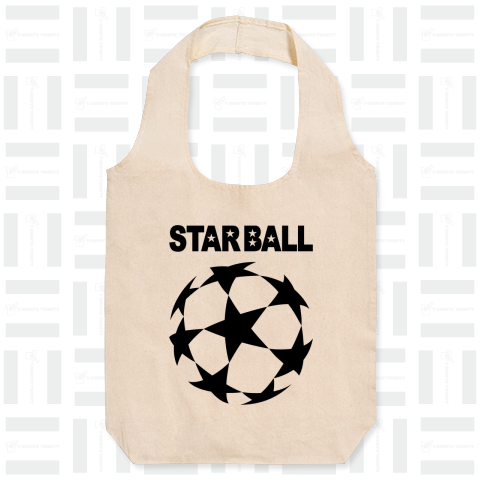STAR BALL /ストリート・サッカー・スターボール・星・模様・ロック・パンク・可愛い・イラスト・シンプル・ダンス・音楽・日本代表・ロゴ・アート・art・絵・女性・子供・スポーツ・デザインTシャツ