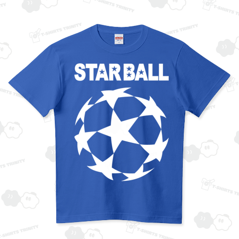 STAR BALL /ストリート・サッカー・スターボール・星・模様・ロック・パンク・可愛い・イラスト・シンプル・ダンス・音楽・日本代表・ロゴ・アート・art・絵・女性・子供・スポーツ・デザインTシャツ