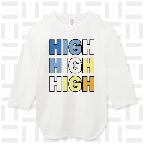 HIGH HIGH HIGH Tシャツ /ロゴT・かわいい・カワイイ・可愛い・音楽・映画・文字・アメカジ・シンプル・デザイン