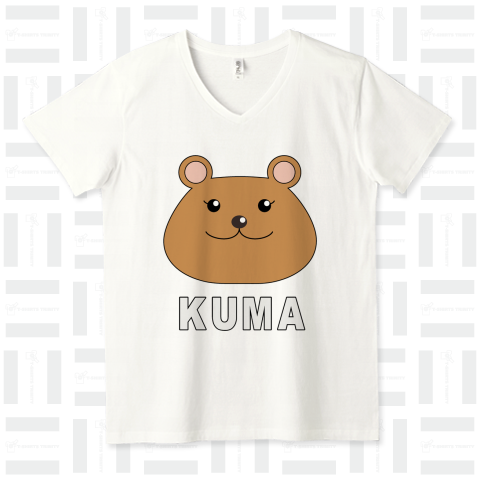 クマさんTシャツ  /くま・熊・アニマル・かわいい・カワイイ・可愛い・音楽・ロック・動物・子供・女性・スポーツ・シンプル・ロゴ・デザイン
