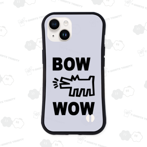 吠える犬 BOWWOW /音楽・rock・ロック・マンガ・漫画・かわいい・カワイイ・可愛い・Tシャツ・シンプル・イラスト・デザイン・ロゴ・動物・犬・アニマル・ペット・子供・女性・カジュアル