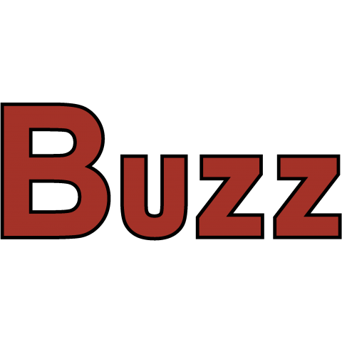 BUZZ /かわいい・music・rock・音楽・ロック・子供・女性・言葉・文字・シンプル・イラスト・ロゴ・アメカジ・デザインTシャツ
