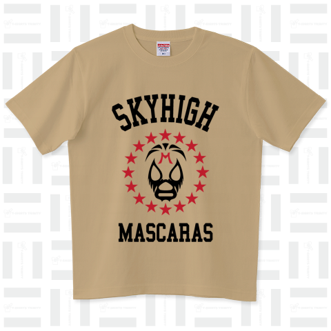 SKYHIGH MASCARAS /プロレス・格闘技・覆面・レスラー・マスク・スポーツ・Tシャツ・ロゴ・ロック・かわいい・カワイイ・可愛い・アメカジ・ミルマスカラス・デザイン・シンプル・イラスト・文字