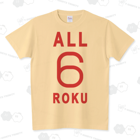 ALL 6 ROKU Tシャツ /文字・ロゴT・かわいい・子供・女性・音楽・rock