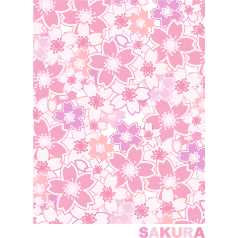 Sakura 桜 花 柄 模様 パターン さくら サクラ かわいい