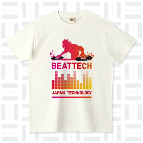 BEATTECH /DJ・音楽・music・ヒップホップ・hiphop・ダンス・ロック・rock・レゲエ・カワイイ・可愛い・イラスト・カラフル・絵・文字・楽器・ロゴ・デザインTシャツ