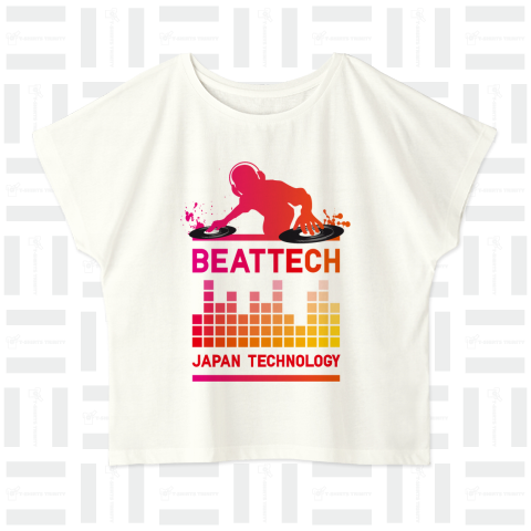 BEATTECH /DJ・音楽・music・ヒップホップ・hiphop・ダンス・ロック・rock・レゲエ・カワイイ・可愛い・イラスト・カラフル・絵・文字・楽器・ロゴ・デザインTシャツ