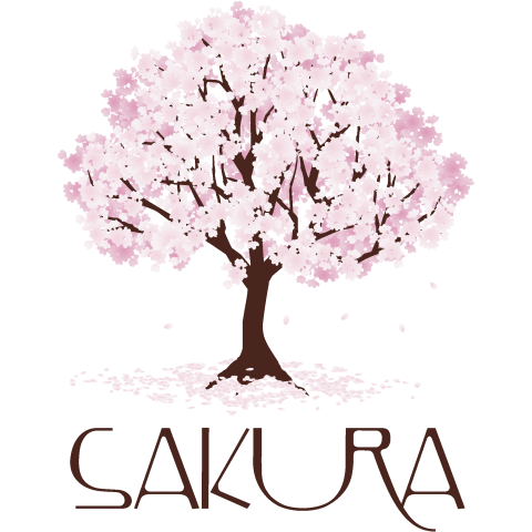 桜 SAKURA /花・柄・模様・春・さくら・サクラ・かわいい・カワイイ・可愛い・シンプル・イラスト・ロゴ・デザイン・カラフル・アート・葉・自然・日本・和風・絵・女性・子供・文字・模様・Tシャツ