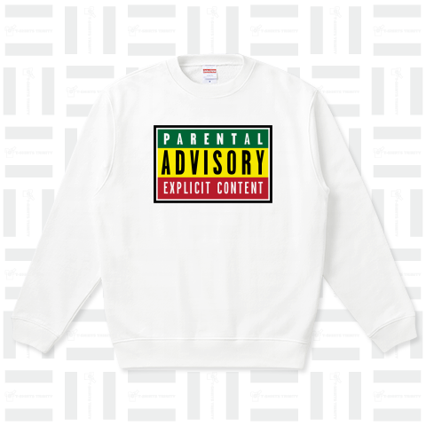 PARENTAL ADVISORY RASTA/ペアレンタルアドバイザリー・音楽・レコード・DJ・reggae・ロック・パンク・ダンス・BOXロゴ・模様・柄・音楽・女性・シンプル・イラスト・デザイン