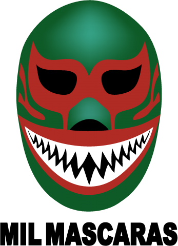 Mil Mascaras Shark サメ口 マスク Mask スポーツ プロレスラー 格闘技 覆面 アメカジ ロゴ ロック Rock かわいい カワイイ 可愛い 子供 イラスト デザイン Tシャツ デザインtシャツ通販 Tシャツトリニティ