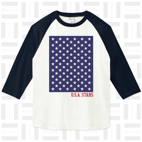 U.S.A STARS /アメリカ国旗・USA・FLAG・星条旗・模様・記号・柄・パターン・絵・カラフル・カワイイ・可愛い・DANCER・ロック・ROCK・ミリタリー・アメカジ・ロゴ・デザインTシャツ