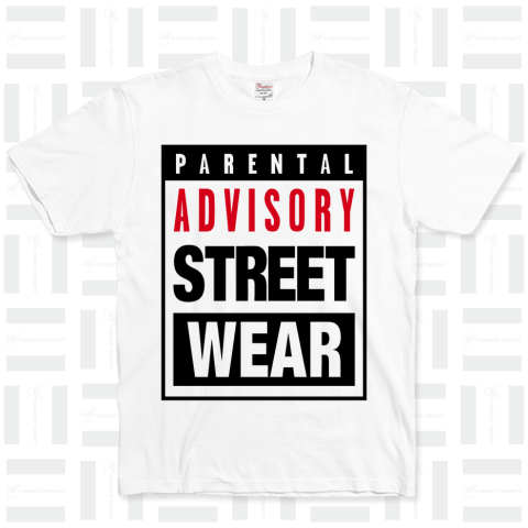 PARENTAL ADVISORY STREET WEAR /BOXロゴT・音楽・ロック・ROCK・ダンス・DANCE・DJ・ヒップホップ・hiphop・カワイイ・可愛い・女性・文字・デザインTシャツ