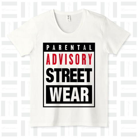 PARENTAL ADVISORY STREET WEAR /BOXロゴT・音楽・ロック・ROCK・ダンス・DANCE・DJ・ヒップホップ・hiphop・カワイイ・可愛い・女性・文字・デザインTシャツ