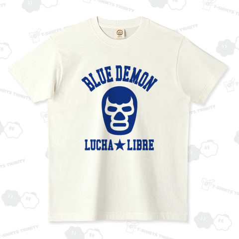 BLUE DEMON /プロレス・格闘技・スポーツ・マスク・ストリート・音楽・カレッジ・ロック・rock・かわいい・カワイイ・可愛い・文字・シンプル・デザイン・イラスト・アメカジ・ロゴ・Tシャツ