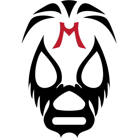 MIL MASCARAS MASK /プロレス・格闘技・スポーツ・マスク・音楽・ロック・rock・かわいい・カワイイ・可愛い・女性・子供・文字・和風・シンプル・イラスト・アメカジ・Tシャツ
